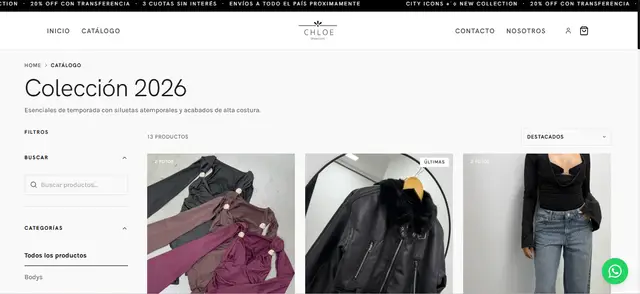 Screenshot de Chloe Showroom