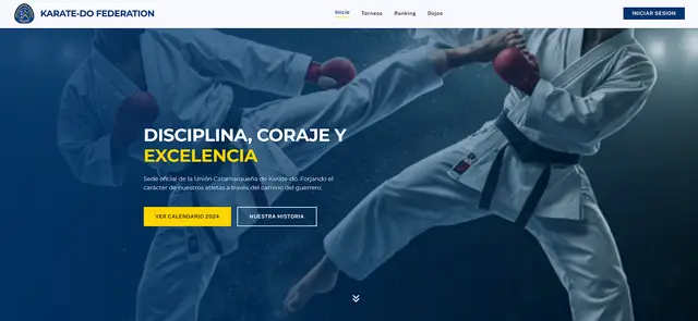 Screenshot de Unión Catamarqueña de Karate-Do